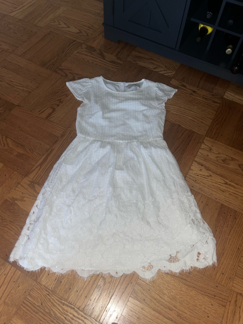 Loft size small white lace dress
